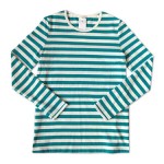 maillot ボーダー長袖Tシャツ