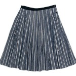 MHL. ROUTH COTTON LINEN SHIRTING SKIRT / JUTE CANVAS BAG