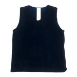 【別注】 maillot wool melton vest / ex fine wool sweat trainer