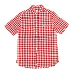 maillot sunset big gingham round work S/S shirts