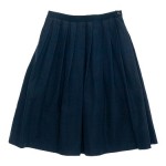 MARGARET HOWELL YARN DYE COTTON LINEN SKIRT