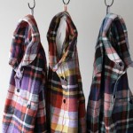 maillot Sunset flannel check round collor shirts