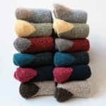 NORWEGIAN STYLE BULKY LONG 2-TONE SOCKS