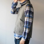 dip wool zip vest
