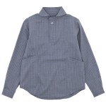 LOLO ウールプルオーバーシャツ ストライプ