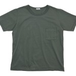 maillot super cotton pocket Tee / ライトボーダー半袖Tシャツ