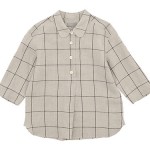 MARGARET HOWELL OVERSIZE CHECK LINEN SHIRTS