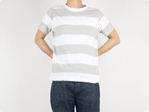 homspun（ホームスパン） 半袖Tシャツ 着用例 正面 173cm 65kg XXL