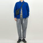 maillot cotton linen canvas snap deck jacket