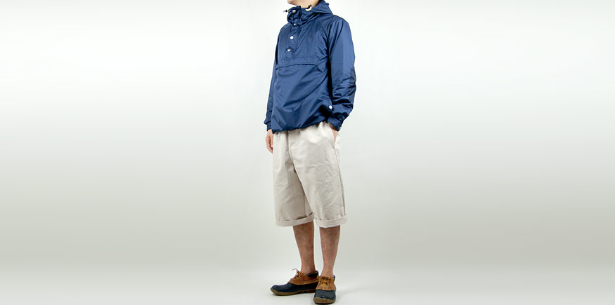 ENDS and MEANS Rain Forest Anorak NAVYを使った着こなしコーディネート