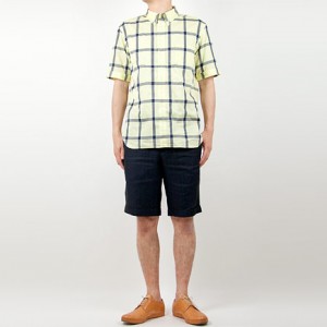 EEL HIMAWARI SHIRTS 34YELLOW MADRASを使った着こなしコーディネート