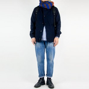 maillot melton work cardigan NAVY