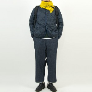 MARGARET HOWELL SELVEDGE WOOL SCARF 063MUSTARD