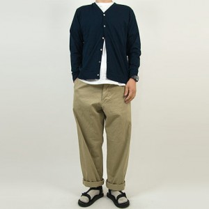 YAECA CHINO CLOTH PANTS WIDE KHAKI 〔メンズ〕