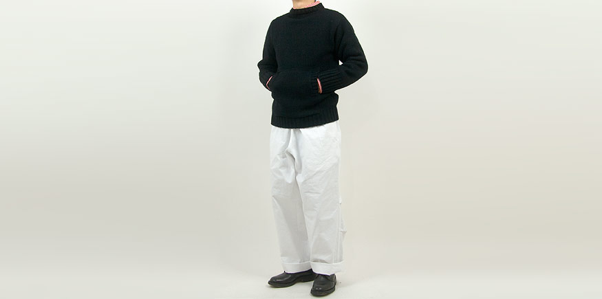 Charpentier de Vaisseau Kurt 3G Horizontal Neck Knit BLACK
