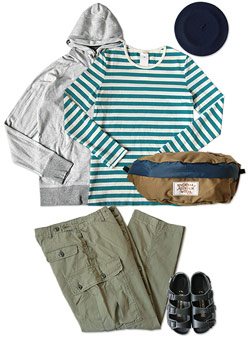 maillot back color zip parka
