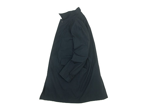 MARGARET HOWELL BARACUTA LIGHT COTTON POPLIN SOUTIEN COLLAR COAT 010BLACK 〔メンズ〕