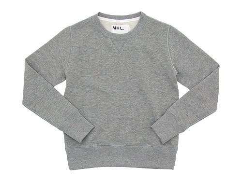 MHL. LIGHT LOOPBACK COTTON CREW NECK
