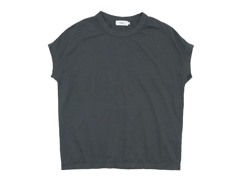 《再入荷》RINEN 60/2天竺 フレンチスリーブTシャツ 〔レディース〕 / 半袖ワイドTシャツ 〔メンズ〕