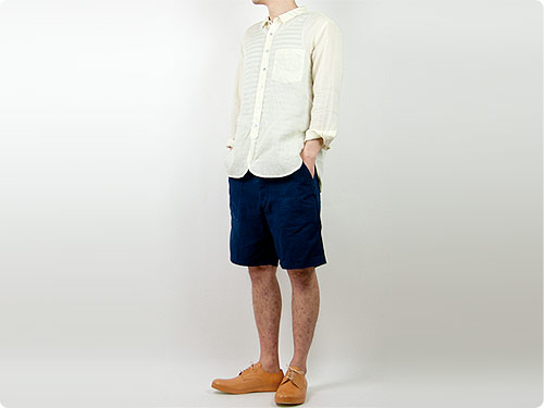 【別注】 RINEN 100/1ラミーシャンブレー レギュラーカラーシャツ