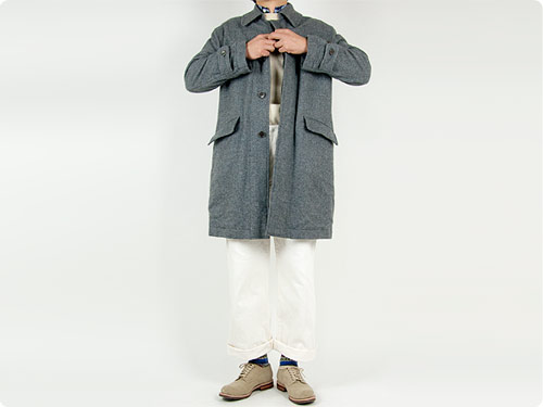 TOUJOURS(トゥジュー) Over Size Soutien Collar Coat