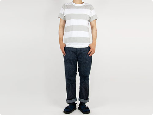 homspun（ホームスパン） 半袖Tシャツ 着用例 サイド 173cm 65kg XXL