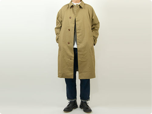 maillot mature cotton over coat / drawstring tuck pants