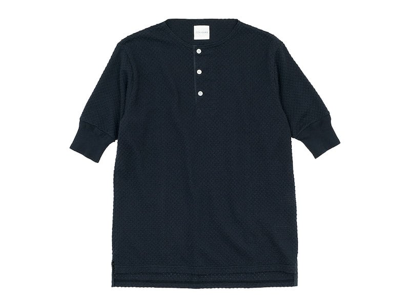 TOUJOURS Half Sleeve Henley Neck Shirt