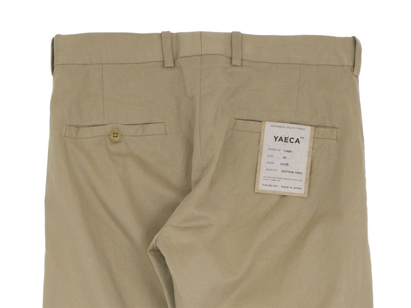 YAECA チノパン 素材感と縫製