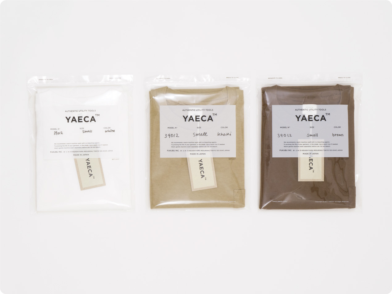YAECA STOCK ポケットTシャツ