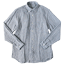 STANDART AT HAND Simon リネンB.D.シャツ NAVY STRIPE